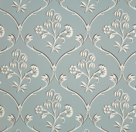 Behang Little Greene London Wallpapers IV Cranford 1765 Sky Blue 1