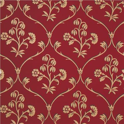 Behang Little Greene London Wallpapers IV Cranford 1765 Cherry Gold 1