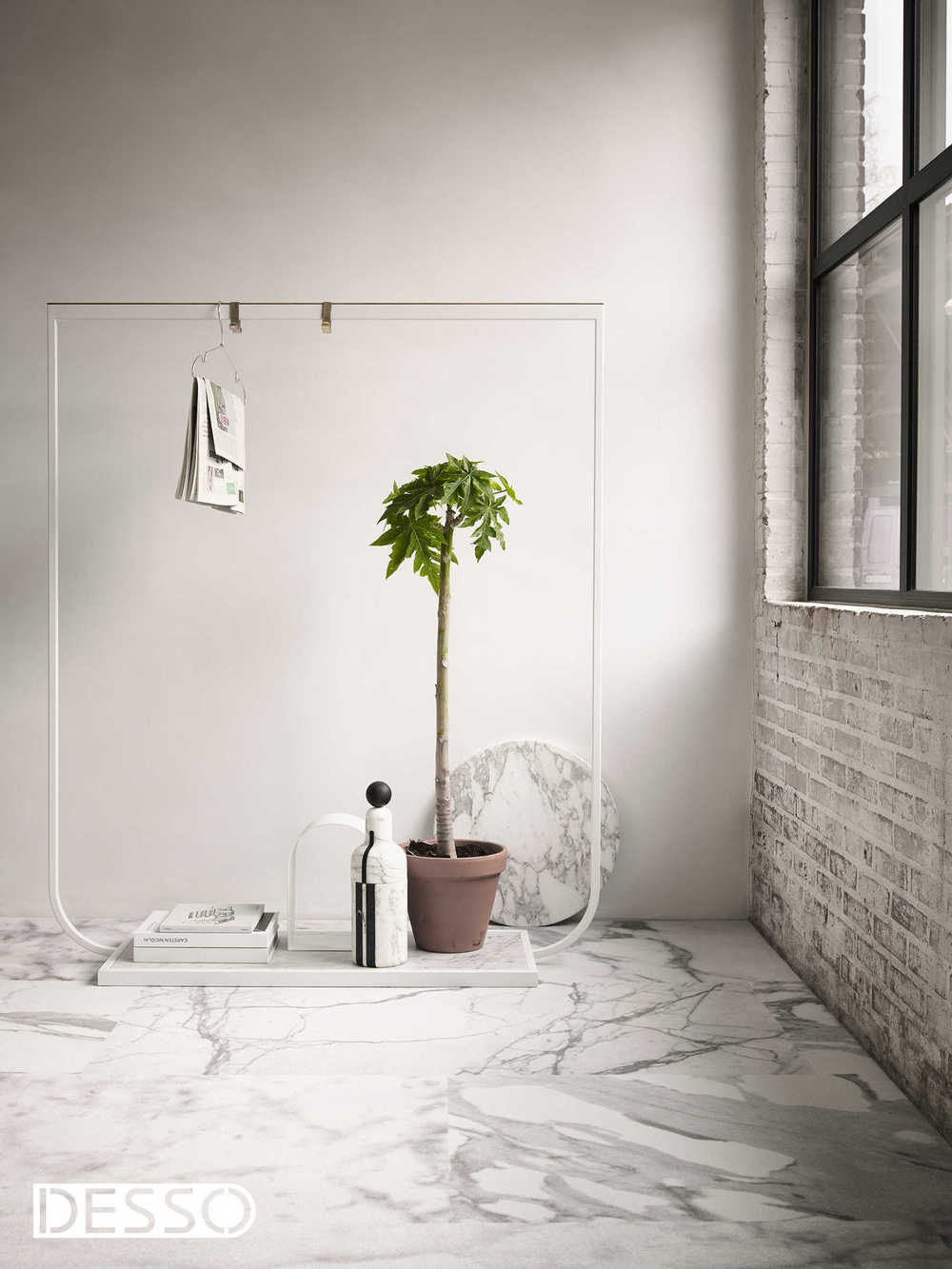 Desso Sense of Marble Carrara 1103 Vloerkleed Blind gebandeerd 2