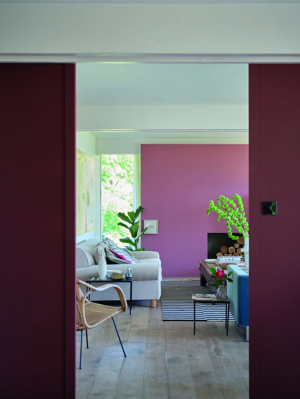 Krijtverf Farrow & Ball Modern Eggshell Crimson Red (W93) 3