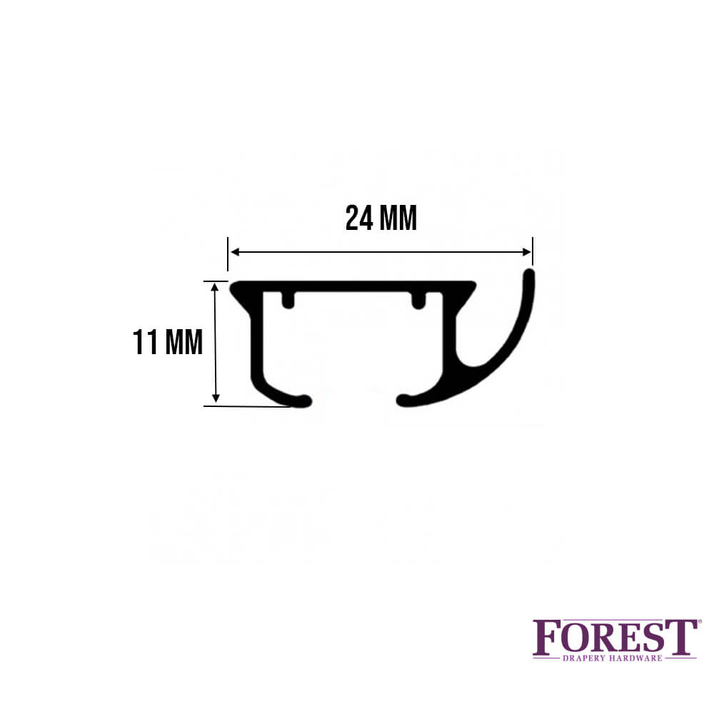 Forest DS-Rail - Premium Gordijnrails - Extra soepele geleiding 5