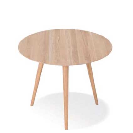 Gazzda Stafa Round Table - Ronde houten eettafel (90x90x75,5) 1