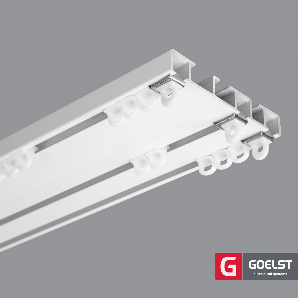 Goelst Dubbele gordijnrails G-4530 | Wit 1