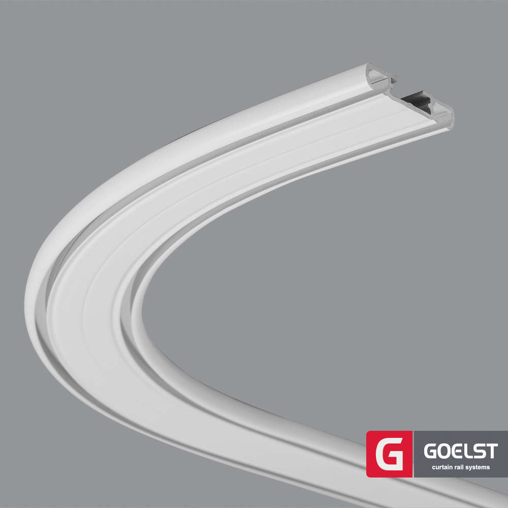 Dubbele gordijnrails G-2901 | Wit 2