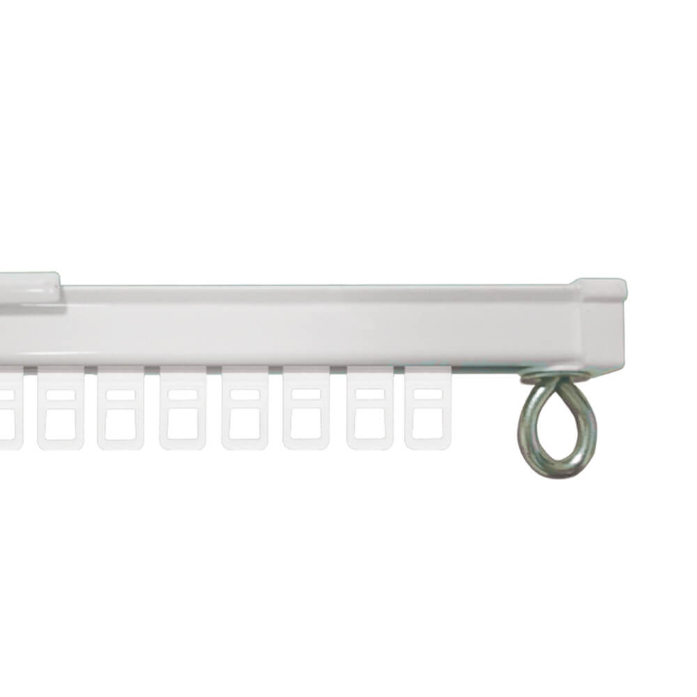 Gordijnrails U-Rail Aluminium Wit 1