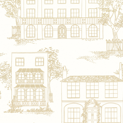 Little Greene 1950s Wallpaper Hampstead Cloister (159) 1