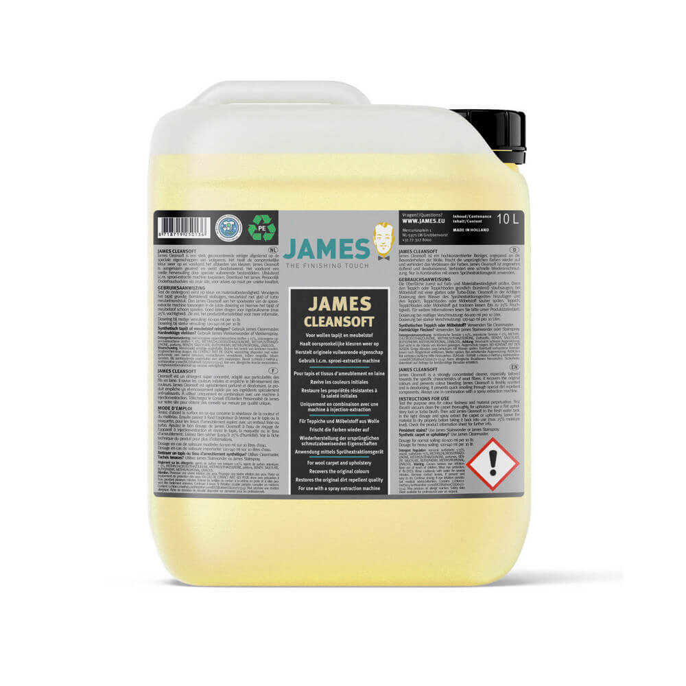 James Cleansoft | Intensieve Vloerkleed- en Tapijtreiniger | Voor natuurlijke materialen | 10 L 1