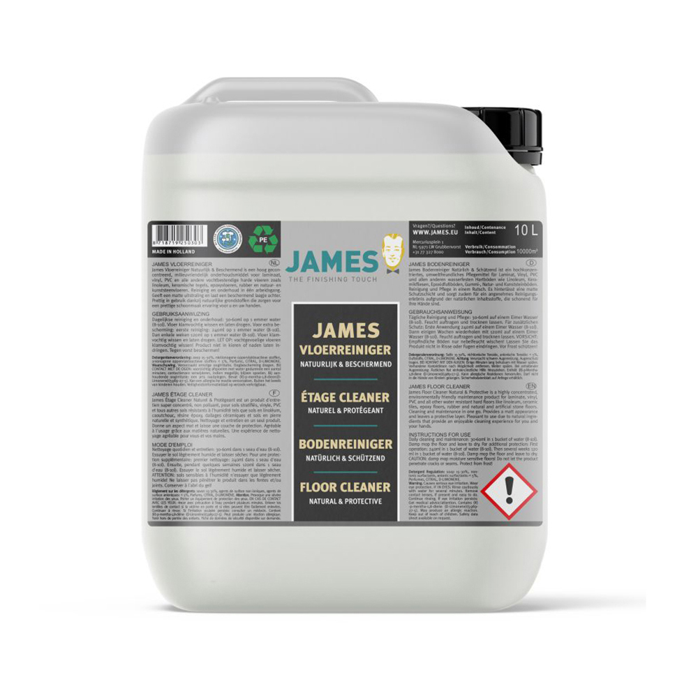 James Vloerreiniger Beschermt en Herstelt (B) | Milde PVC Vloer Reiniger | Dagelijks | 10 Liter 1