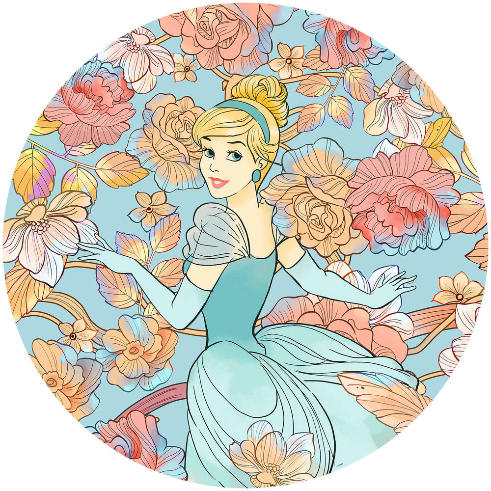 Komar Dots Cinderella Pastel Dreams DD1-003 Zelfklevende Behangcirkel 1