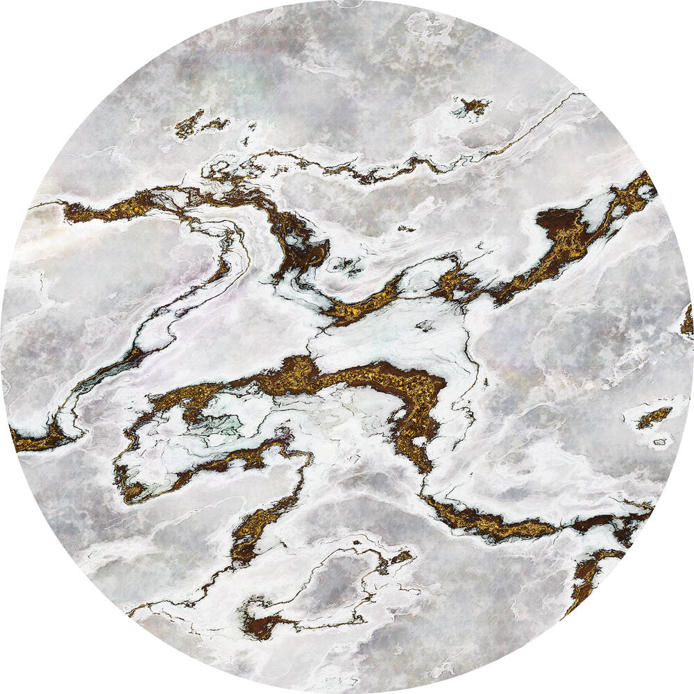 Komar Dots Marble Vibe D1-048 Zelfklevende Behangcirkel 1