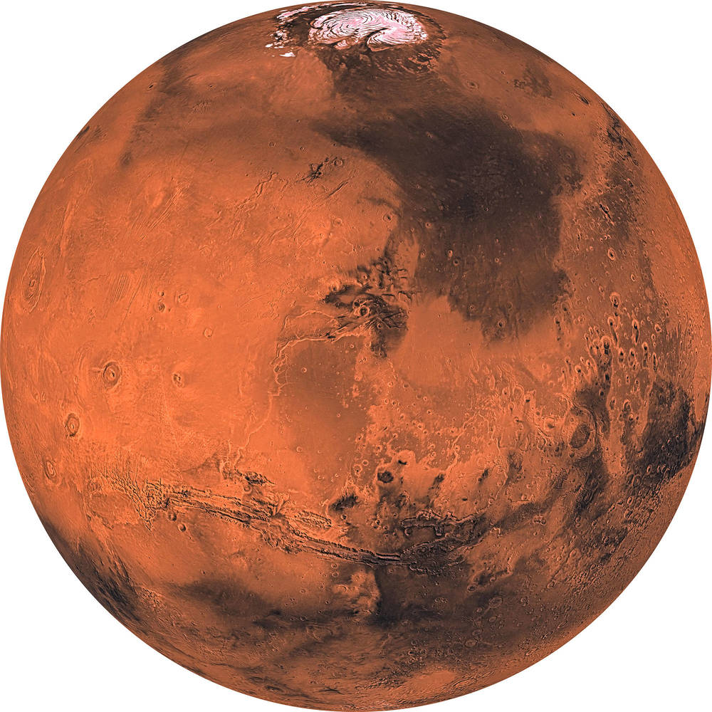 Komar Dots Mars D1-018 Zelfklevende Behangcirkel 1