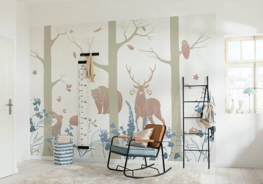 Komar Ink Forest Animals INX8-065 Behang 2