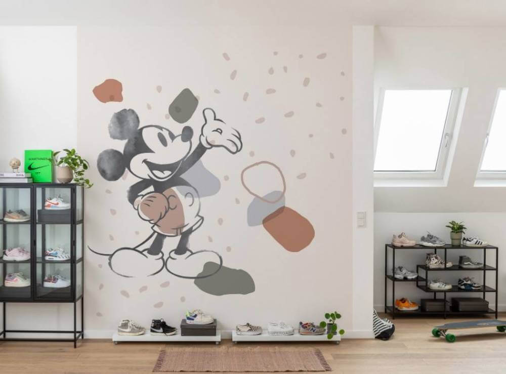 Komar Into Adventure Mickey Mouse Organic Shapes IADX5-045 Behang 2