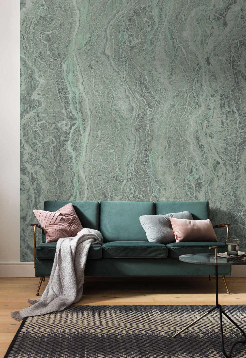 Komar Raw Marble Mint R2-002 Behang 2