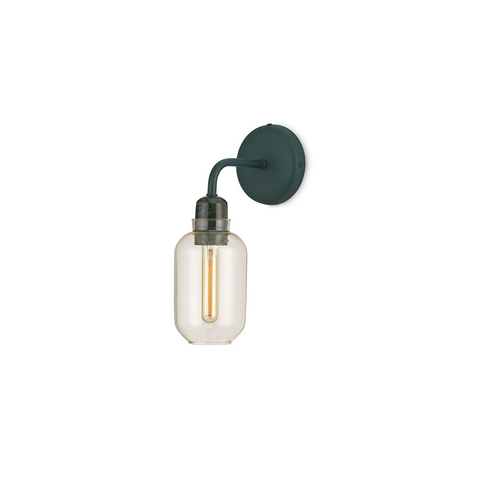 Normann Copenhagen Amp - Wandlamp - Goud Groen - H 30 x B 17 x D 11 cm 1