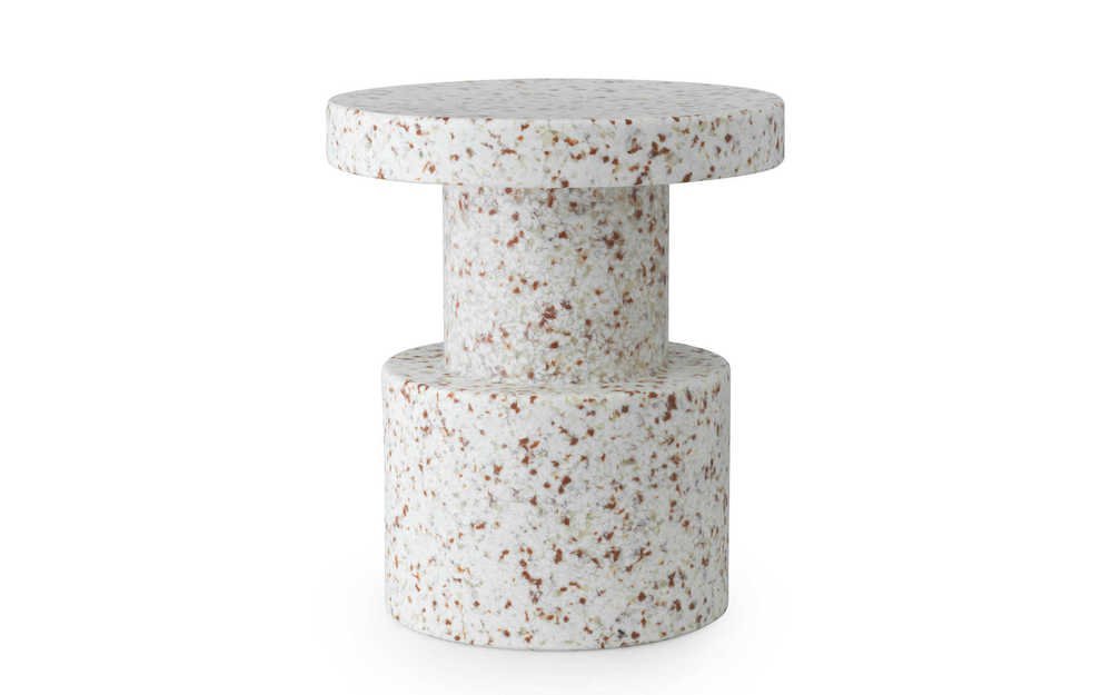 Normann Copenhagen Bit Stool - Bijzettafel Wit - H 42 x Ø 36 cm 1