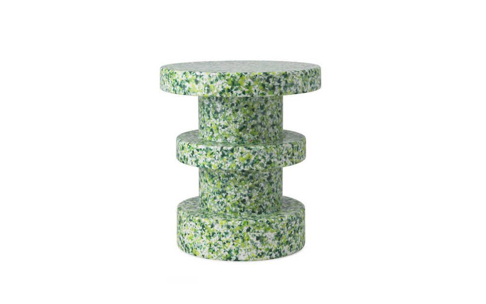 Normann Copenhagen Bit Stool Stack - Bijzettafel Groen - H 42 x Ø 36 cm 1