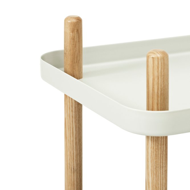 Normann Copenhagen Block - Bijzettafel Trolley Lichtgrijs - H 64 x L 50 x D 35 cm 3