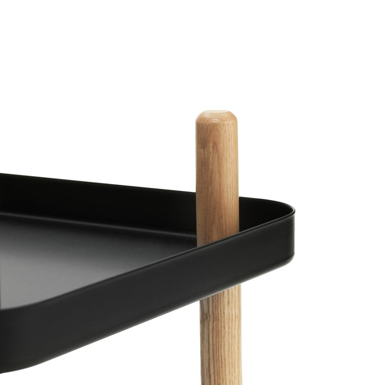 Normann Copenhagen Block - Bijzettafel Trolley Zwart - H 64 x L 50 x D 35 cm 3