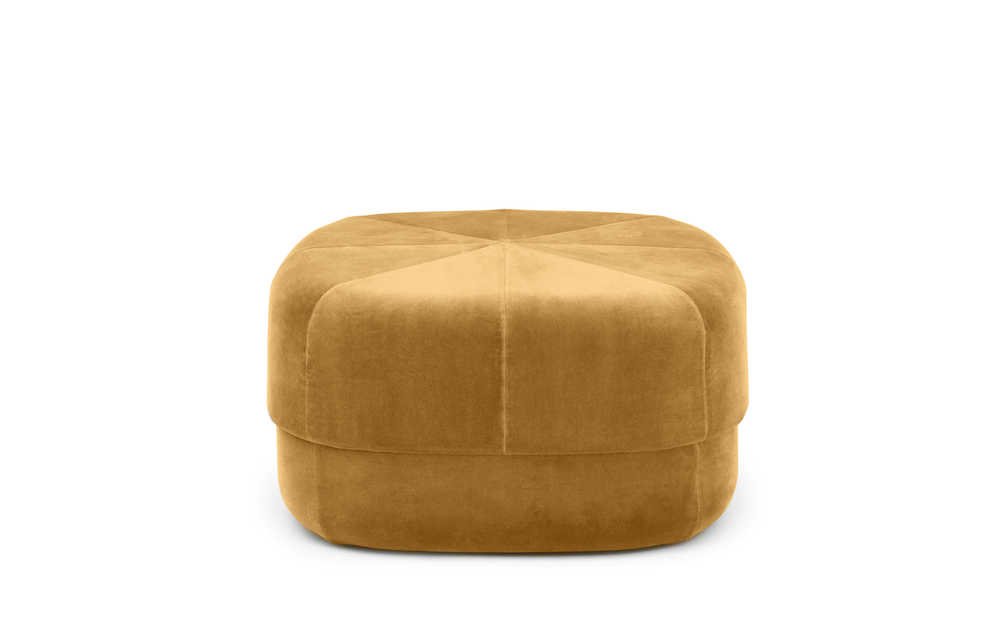 Normann Copenhagen Circus Velour - Poef Geel 1