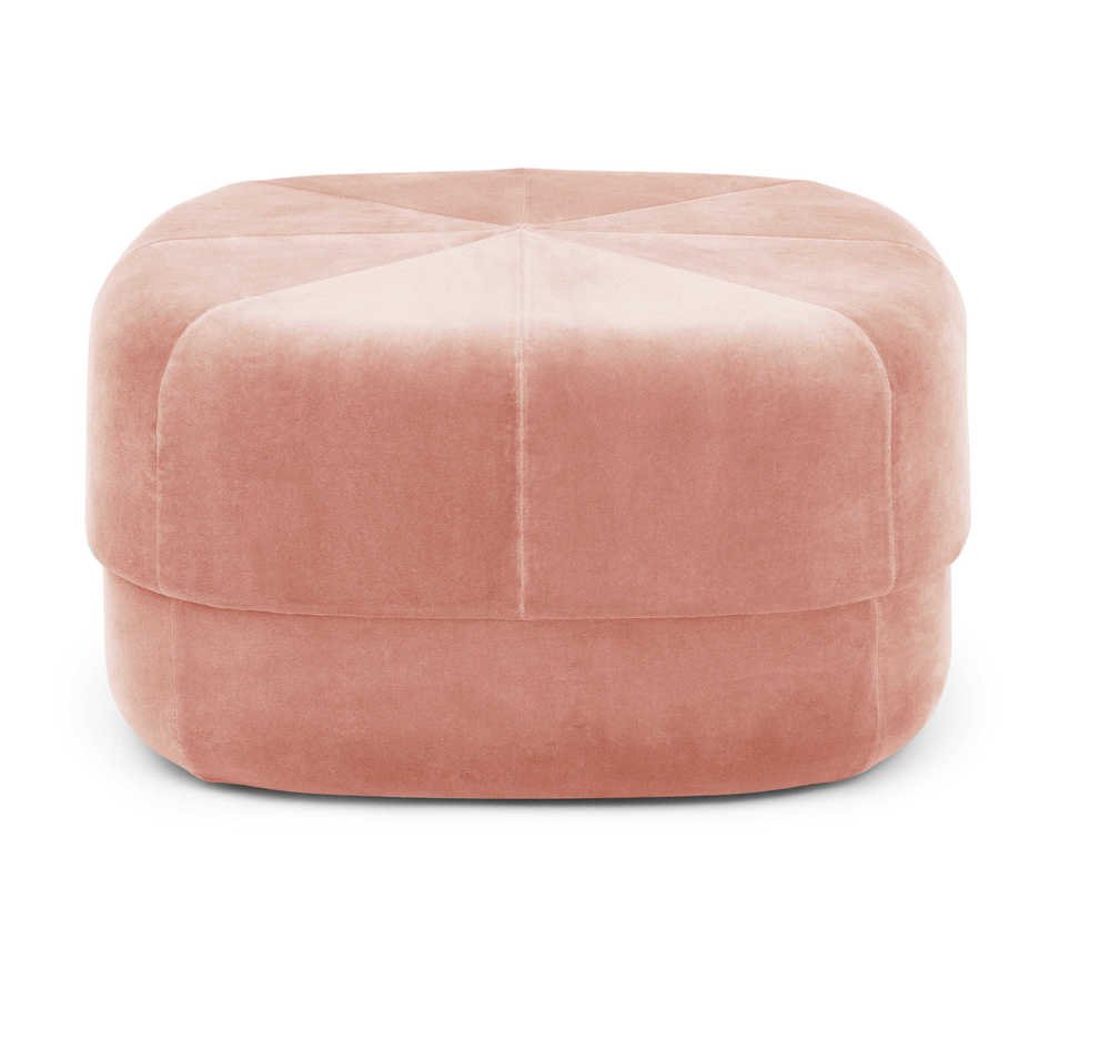 Normann Copenhagen Circus Velour - Poef Roze 1