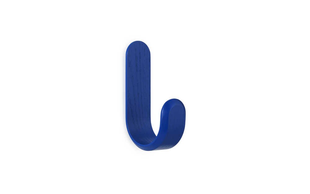 Normann Copenhagen Curve Hook - Wandhaak Blauw - H 17,7 x L 5,3 x D 10 cm 1