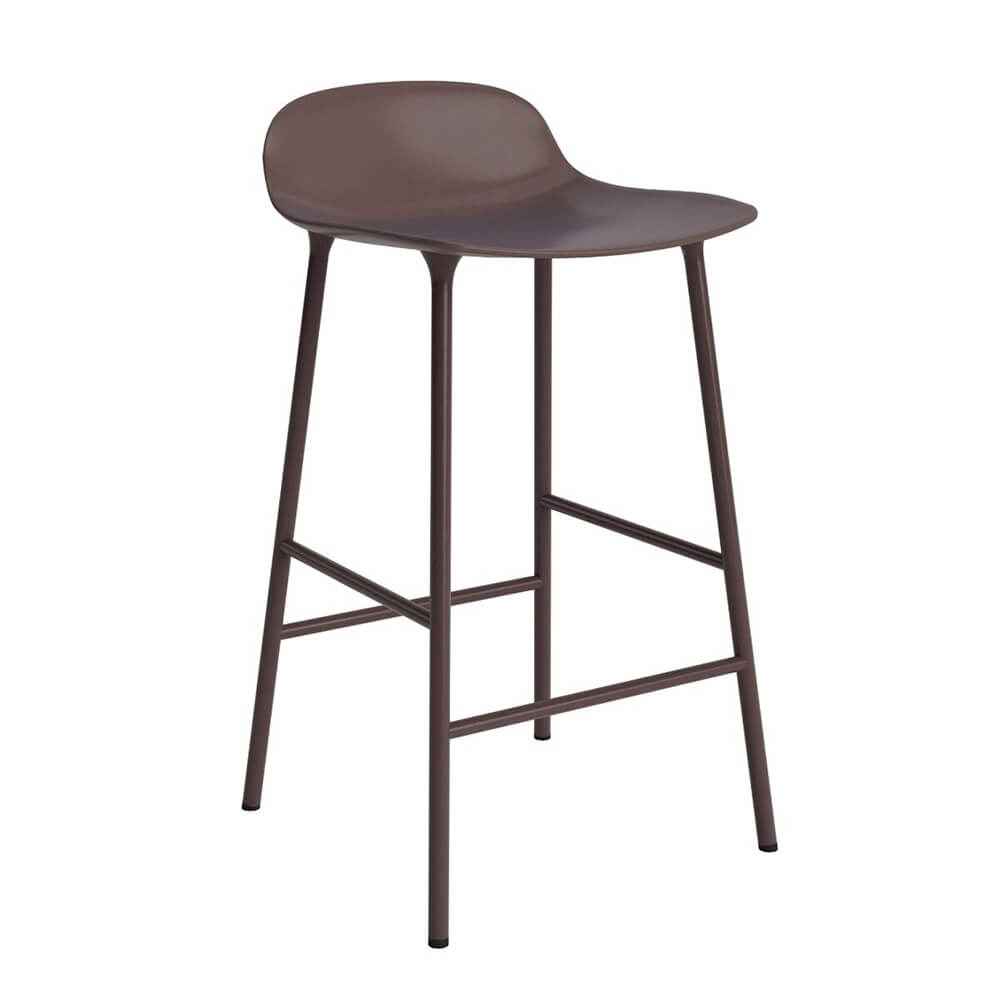 Normann Copenhagen Form Barkruk - Bruin Staal - 65 cm 1