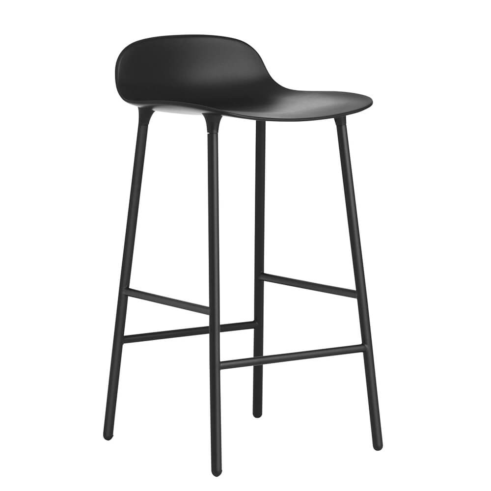 Normann Copenhagen Form Barkruk - Zwart Staal - 65 cm 1