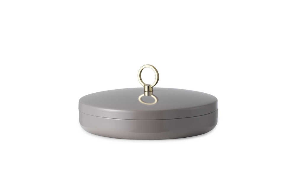 Normann Copenhagen Ring Box - Opbergdoos Taupe - H 9,5 x Ø 6 cm 1