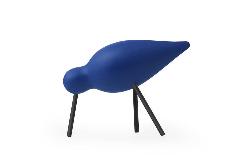 Normann Copenhagen Shorebird - Houten vogel Blauw 1