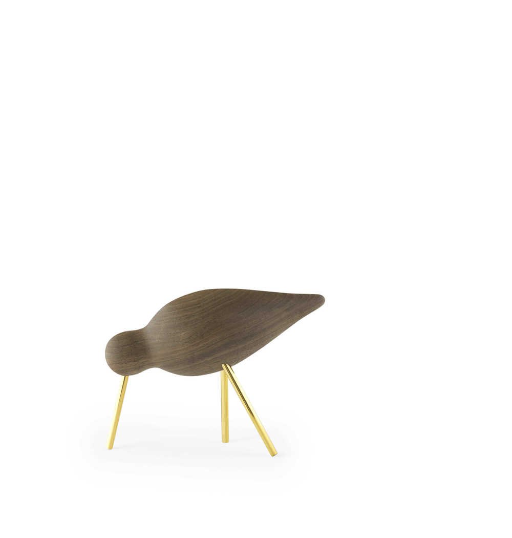 Normann Copenhagen Shorebird - Houten vogel Goudgeel 1