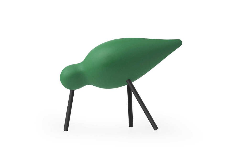 Normann Copenhagen Shorebird - Houten vogel Groen 1