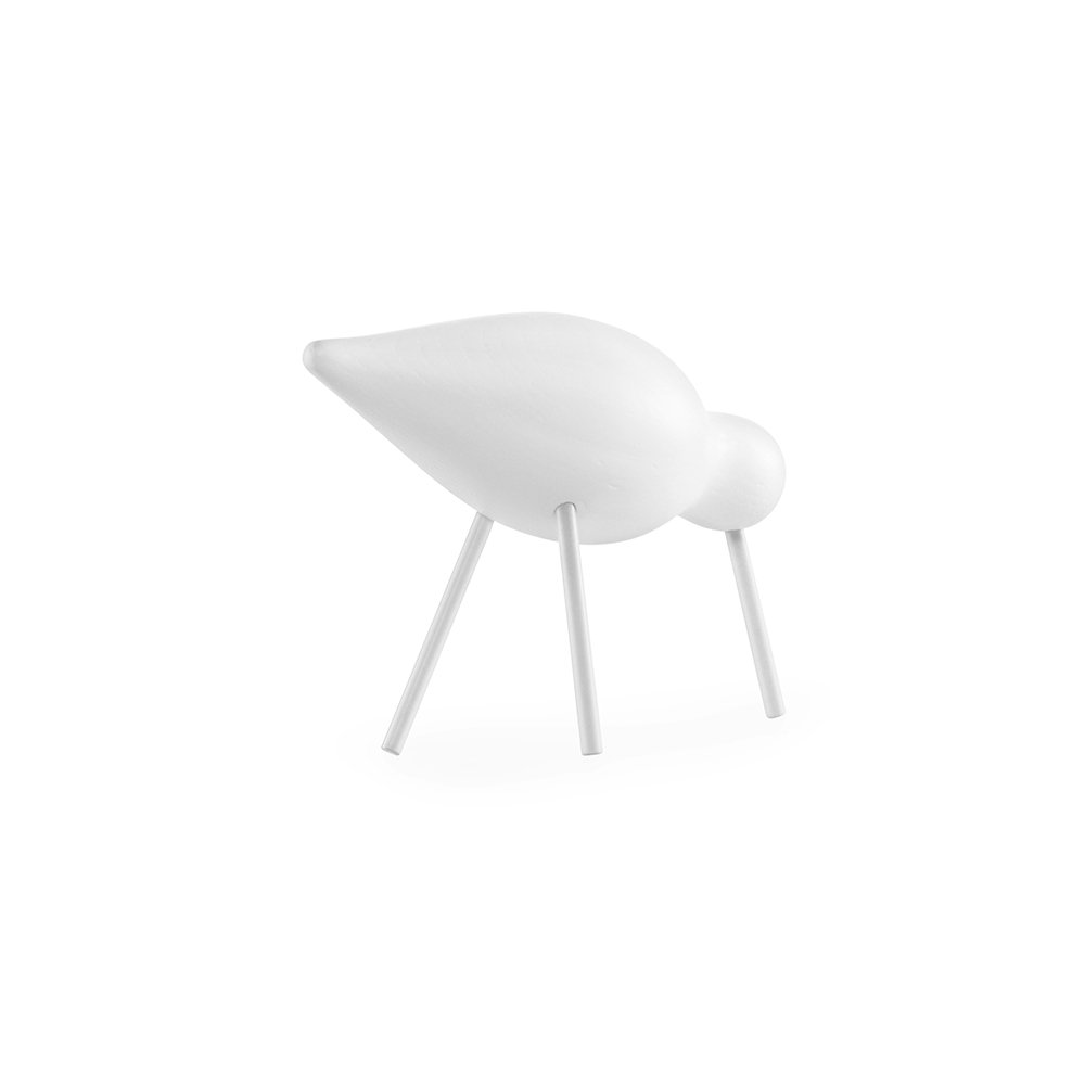 Normann Copenhagen Shorebird - Houten vogel Wit-Wit 4