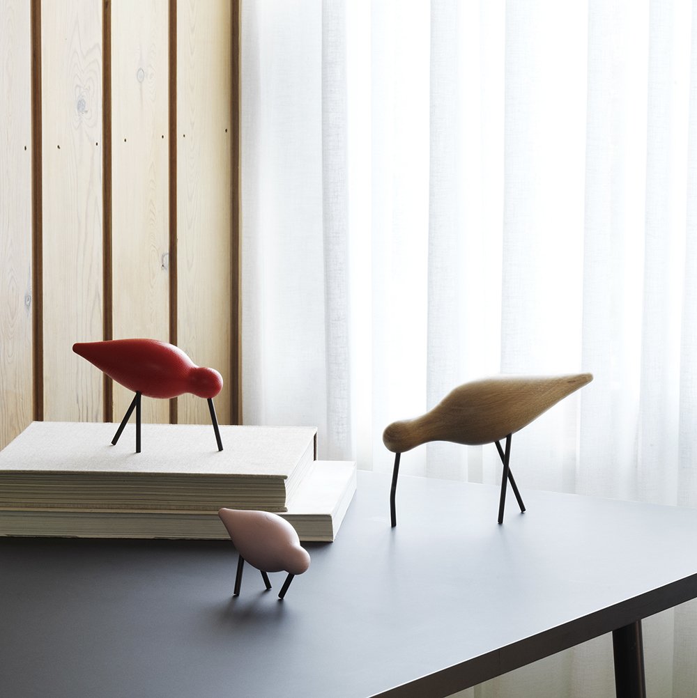 Normann Copenhagen Shorebird - Houten vogel Zwart 3