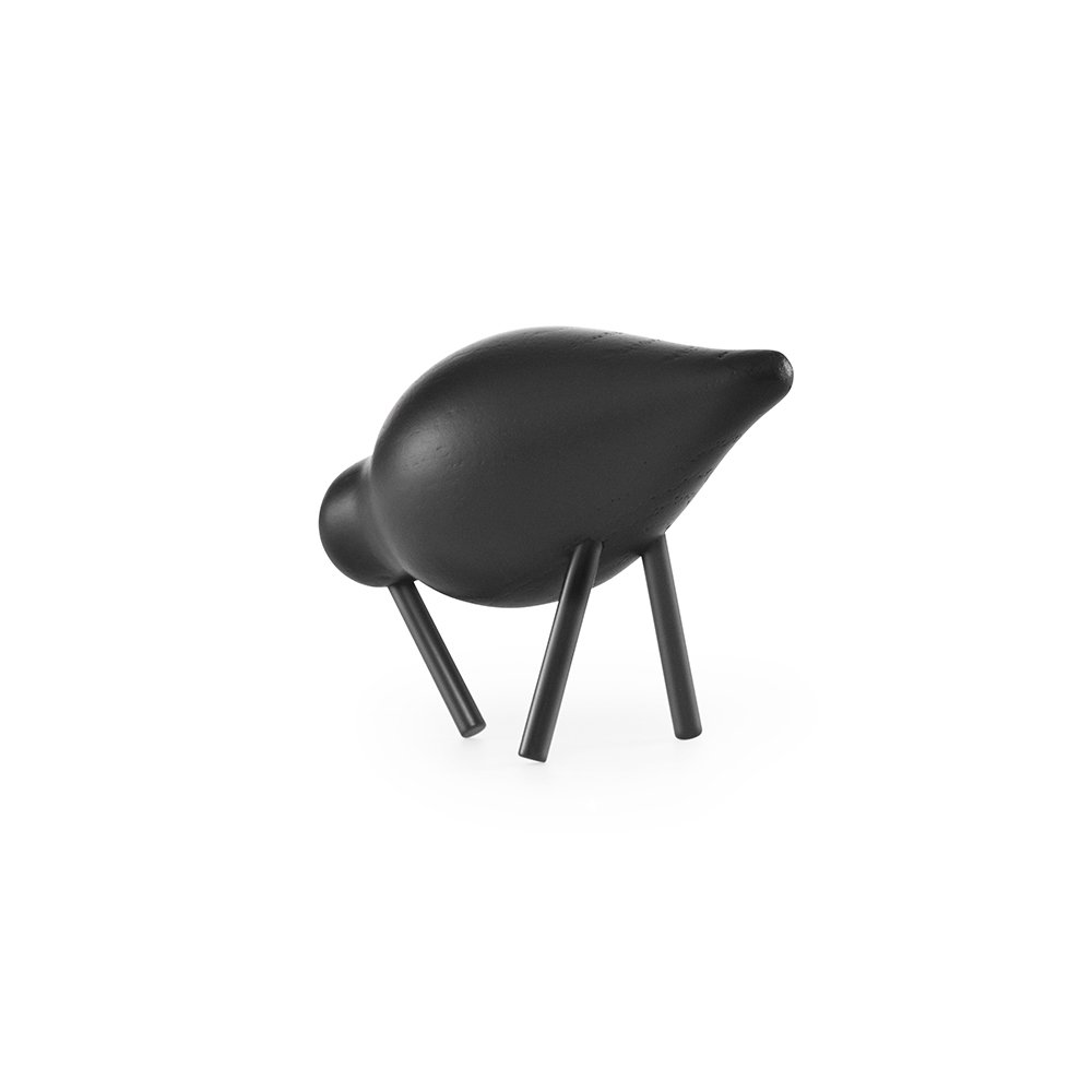 Normann Copenhagen Shorebird - Houten vogel Zwart-Zwart 5