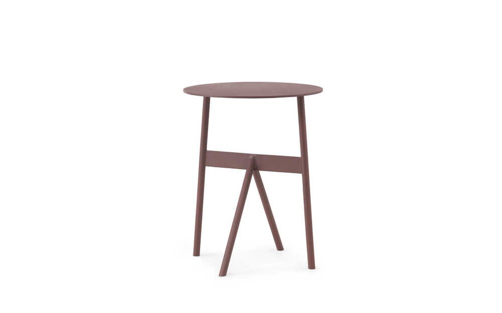 Normann Copenhagen Stock - Bijzettafel Wijnrood - H 46 x Ø 37 cm 1