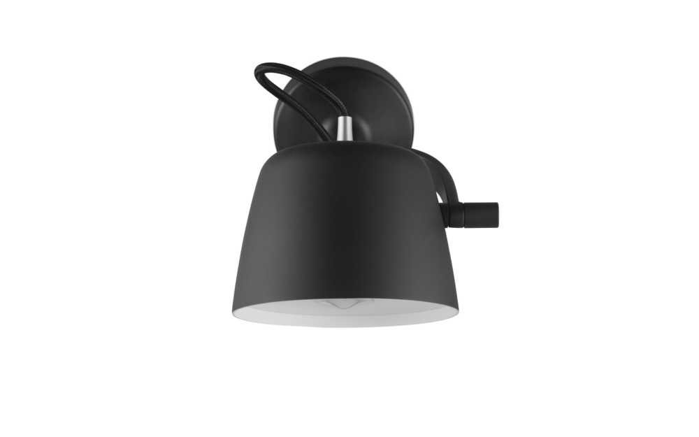 Normann Copenhagen Tub - Wandlamp Zwart - H 9,6 x L 22,5 x Ø 13,2 cm 1