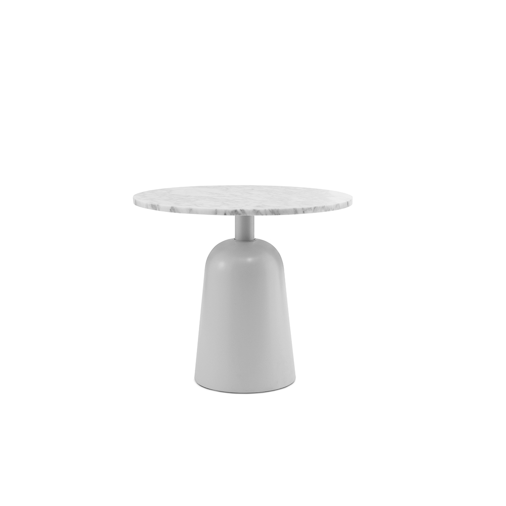 Normann Copenhagen Turn Table Marble - Bijzettafel Verstelbaar Wit - H 41,5 x B 64 x Ø 55 cm 1