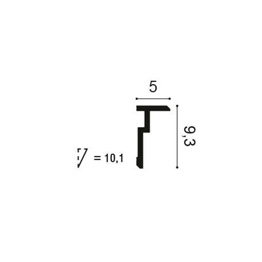 Orac Decor CX197 Plafondlijst | Middenklasse | L 200 x H 9,3 x B 5 cm 2