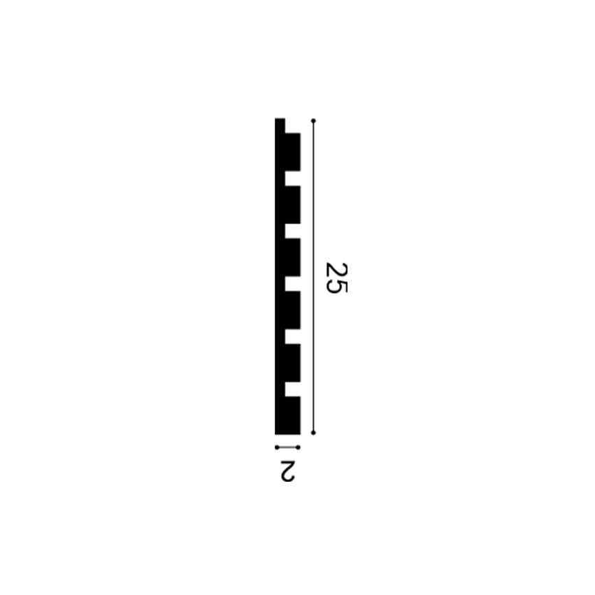 Orac Decor W111 Bar 3D Wandpaneel - L 200 x H 25 x B 2 cm 4