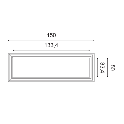 Orac Decor W120 Autoire 3D Wandpaneel - L 150 x H 50 x B 3,2 cm 4