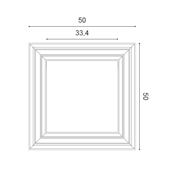 Orac Decor W121 Autoire 3D Wandpaneel - L 50 x H 50 x B 3,2 cm 4