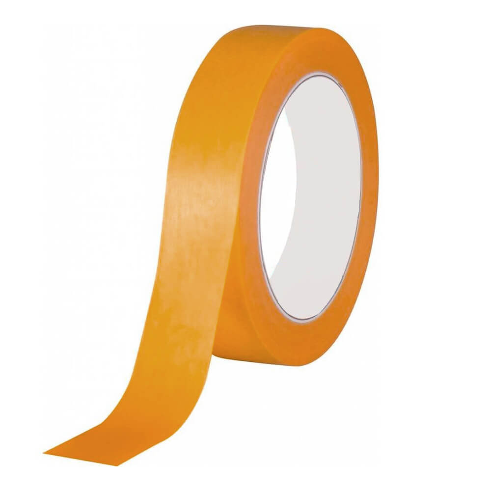 Professionele Afplaktape Goud 24mm x 50mtr voor alle verf 2