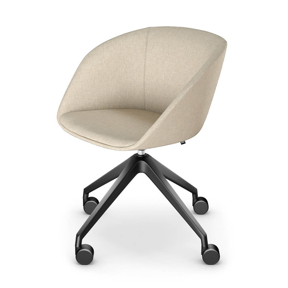 Sedus on spot cosy | Ergonomische Thuiswerk fauteuil | Beige/Zwart 1