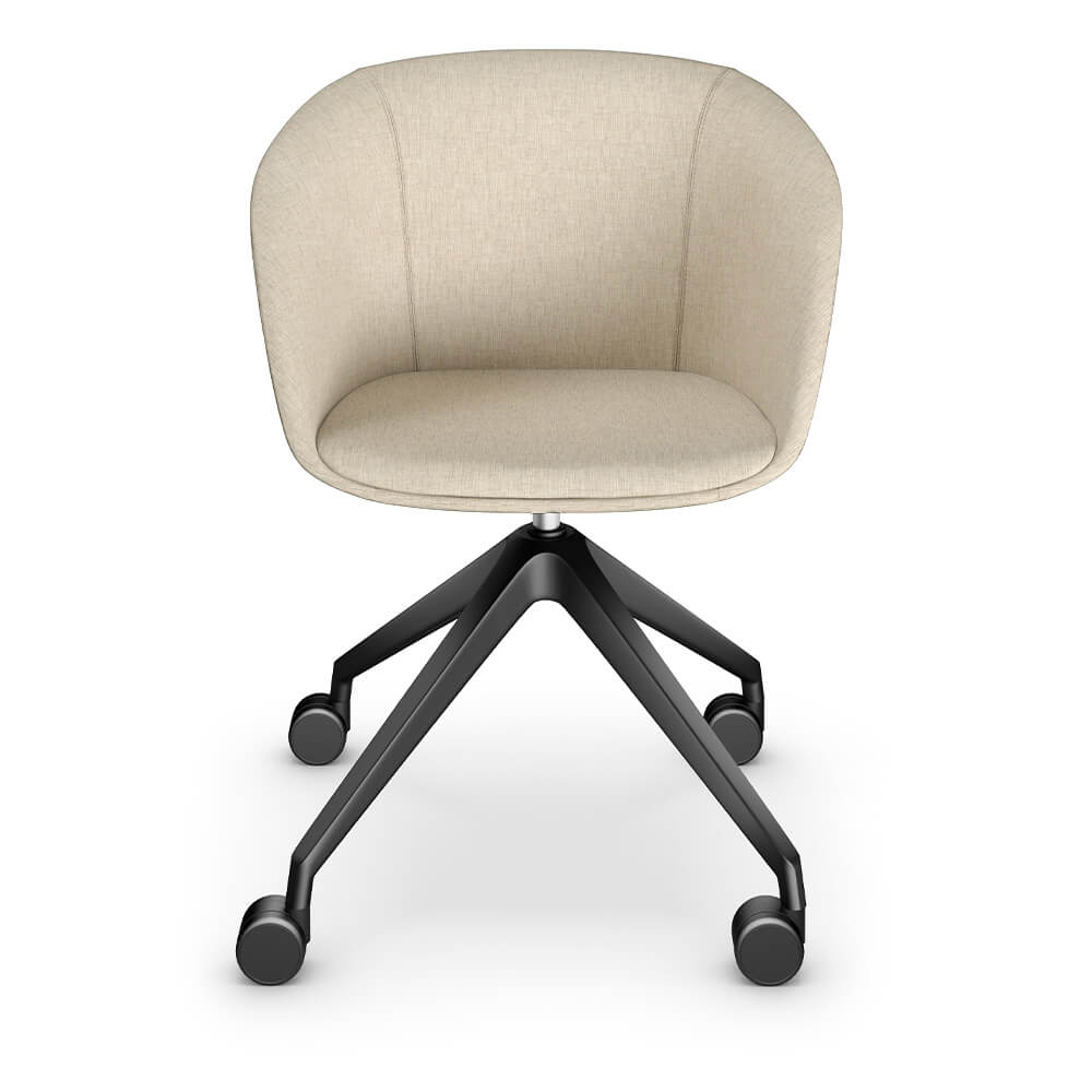 Sedus on spot cosy | Ergonomische Thuiswerk fauteuil | Beige/Zwart 4