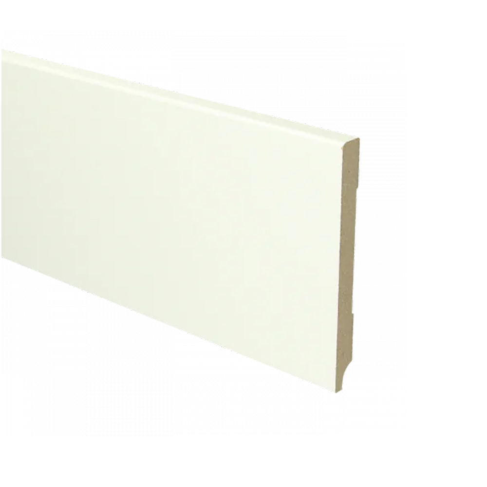 Trots MDF Plint Gebroken Wit | Modern | RAL 9010 | 12 x 120 x 2440 mm 1