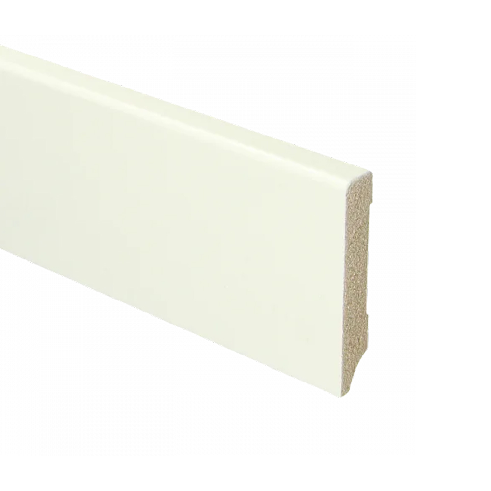 Trots MDF Plint Gebroken Wit | Modern | RAL 9010 | 12 x 94 x 2440 mm 1