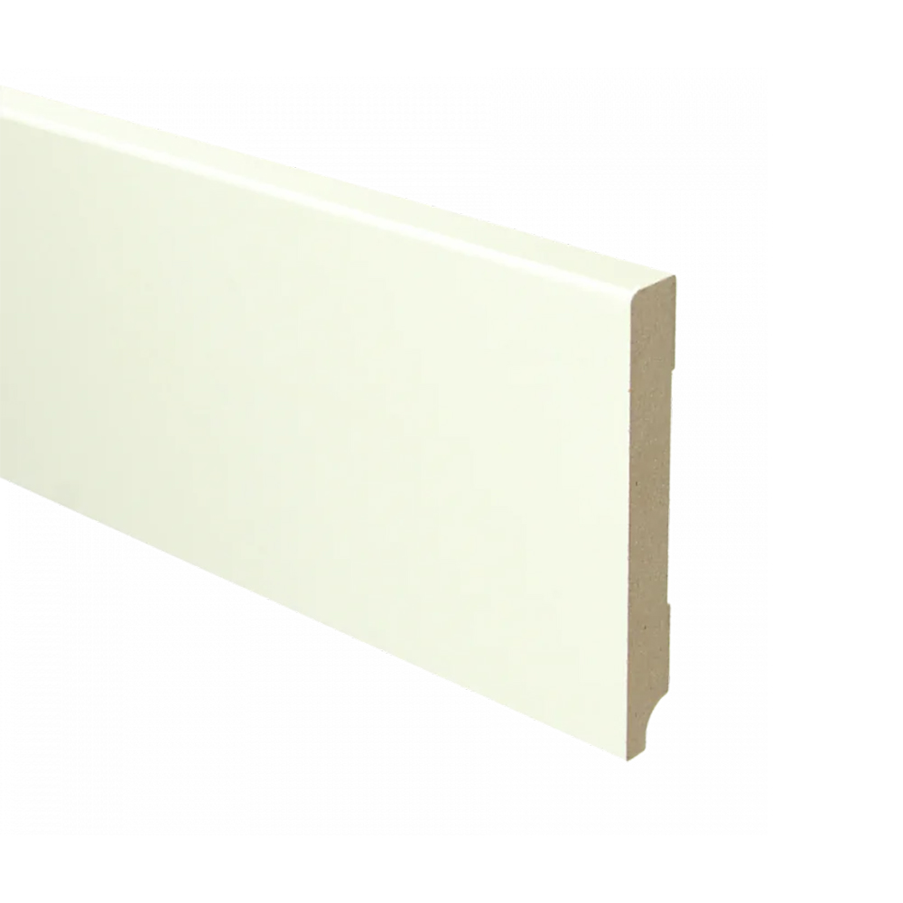 Trots MDF Plint Gebroken Wit | Modern | RAL 9010 | 15 x 120 x 2440 mm 1