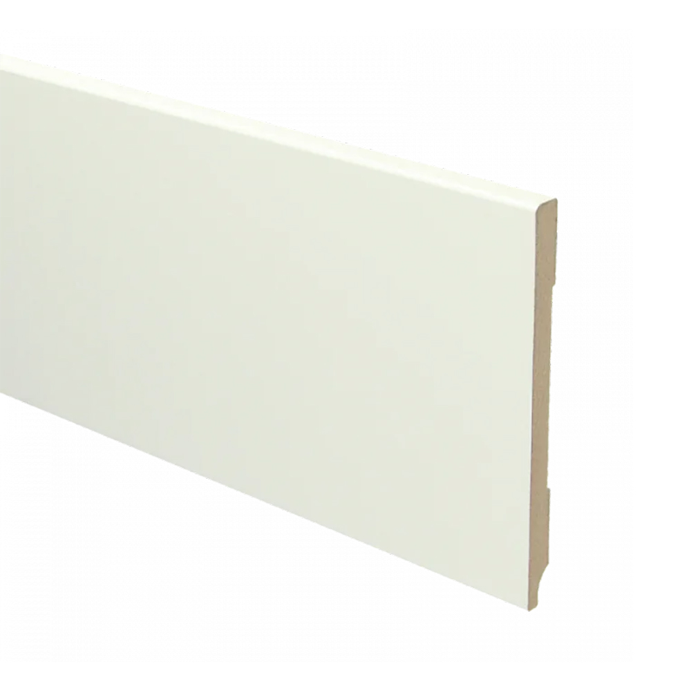 Trots MDF Plint Gebroken Wit | Modern | RAL 9010 | 9 x 120 x 2440 mm 1