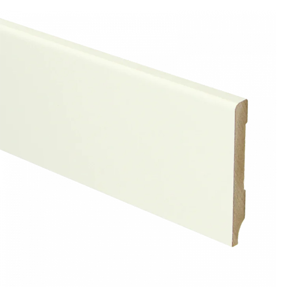 Trots MDF Plint Gebroken Wit | Modern | RAL 9010 | 9 x 70 x 2440 mm 1